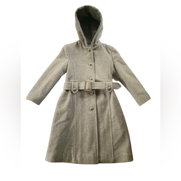 Rothschild Gray Hooded Cape with Belt - Picture 1 of 5